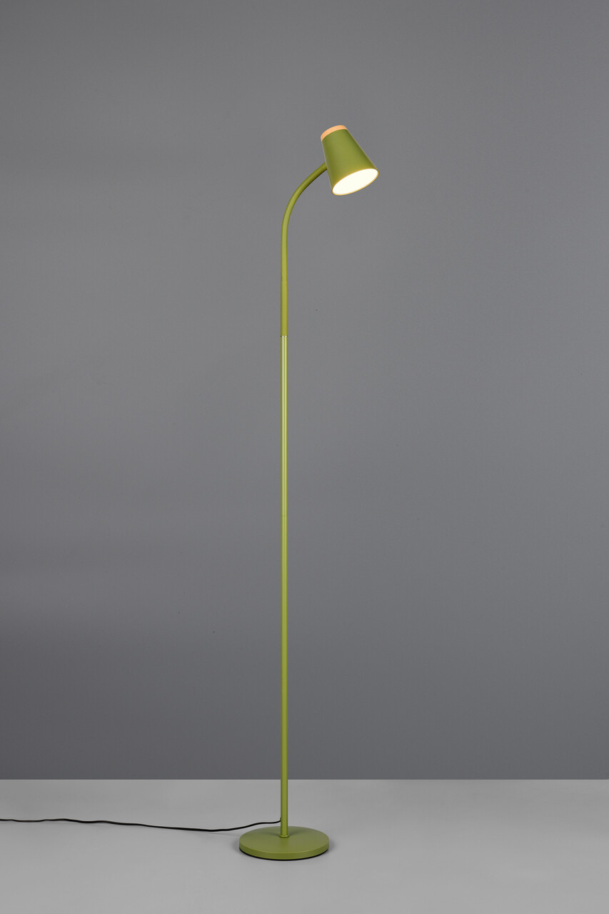 Lampadar Pongo, RL, 19.5x145 cm, 4.5W, 1x SMD, plastic, verde/natur - imagine 6